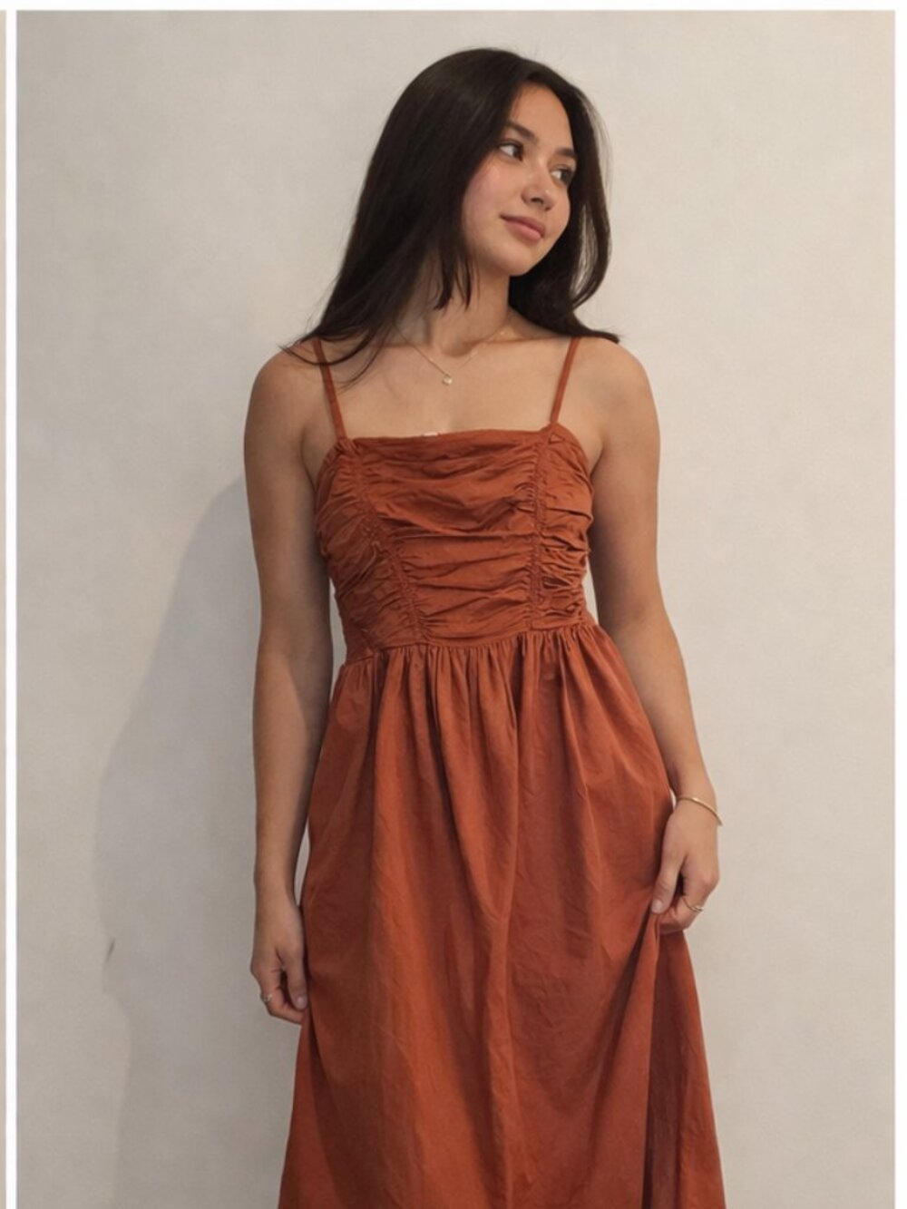 American Eagle Smocked Midi Dress - Picture 2 of 3